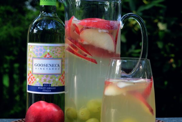 Peach Sangria Recipe from Gooseneck Vineyards