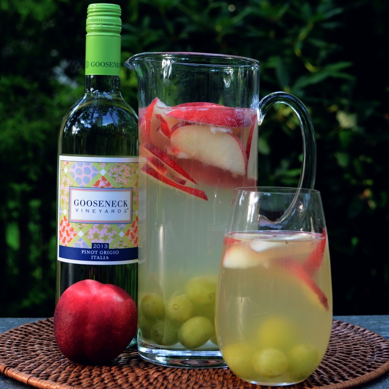 Peach Sangria Recipe from Gooseneck Vineyards