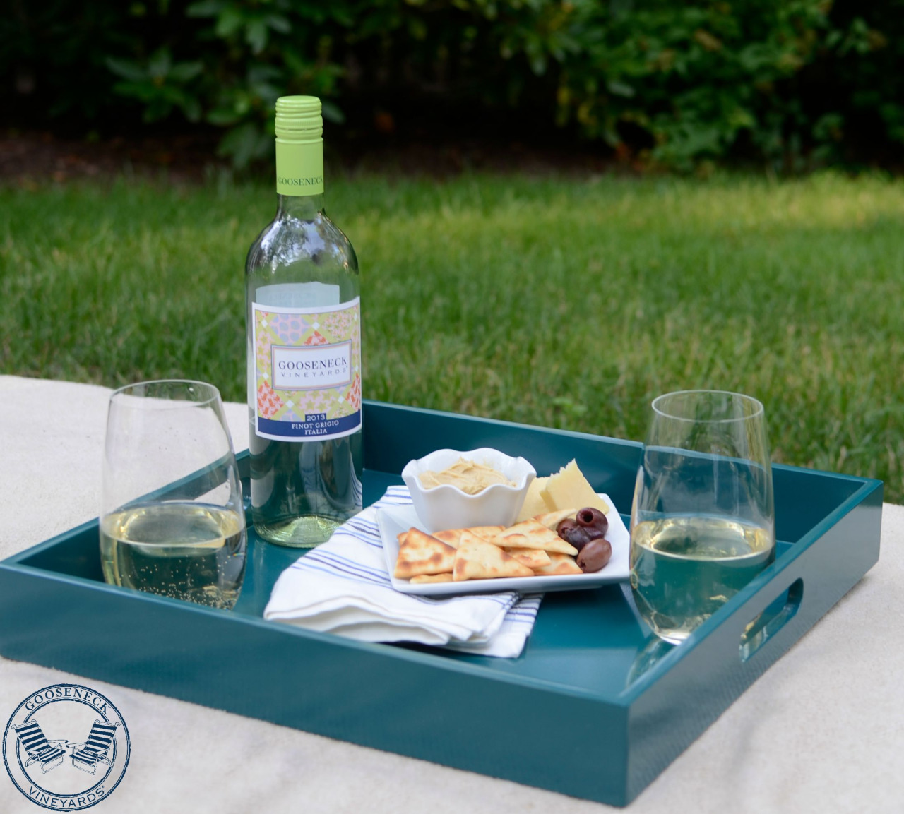 Perfect picnic with Gooseneck Wines
