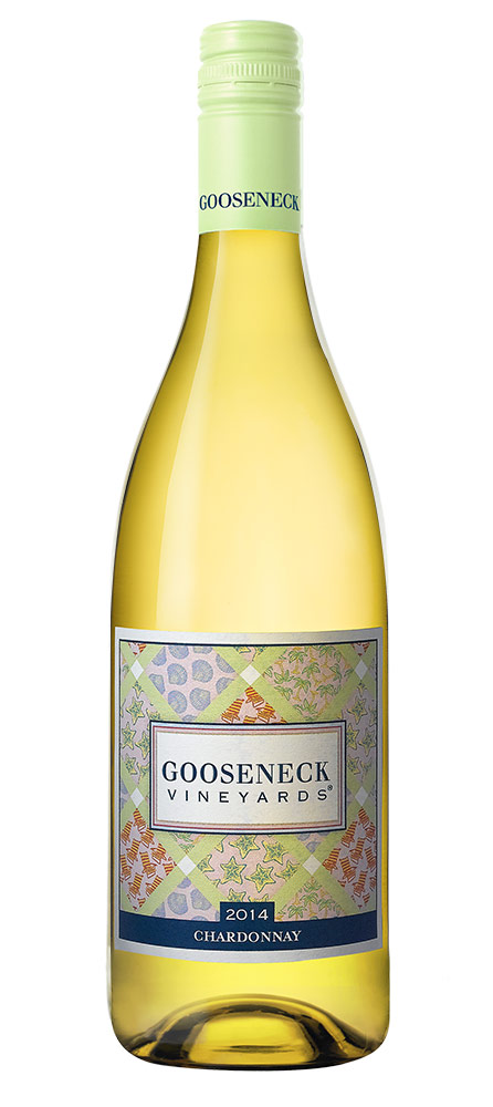 Gooseneck Vineyards Chardonnay Wine Bottle