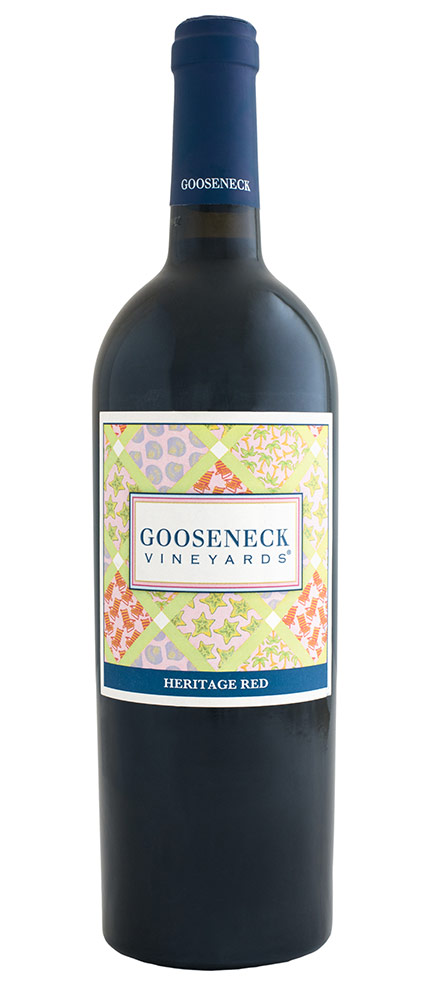 Gooseneck Vineyards Heritage Red Wine Bottle