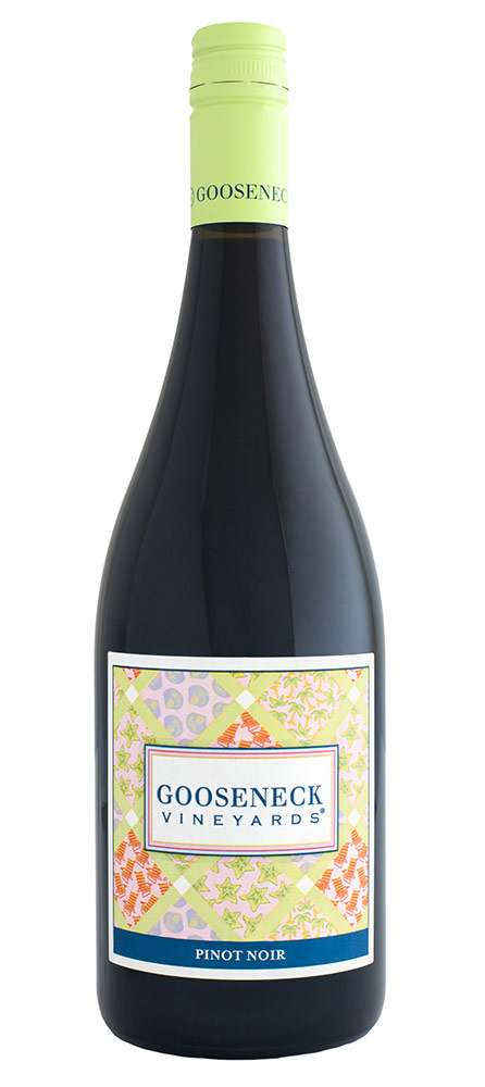 Gooseneck Vineyards Pinot Noir Wine Bottle